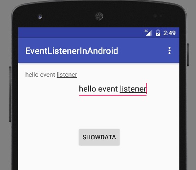 event listener