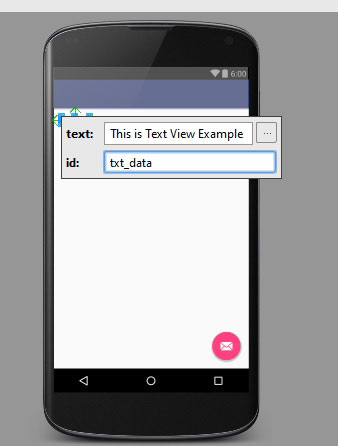 text view id and text