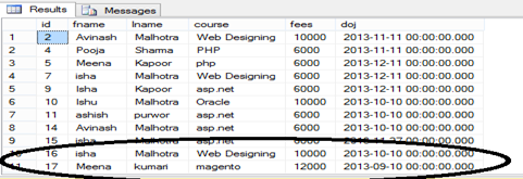 data passing from view to controller