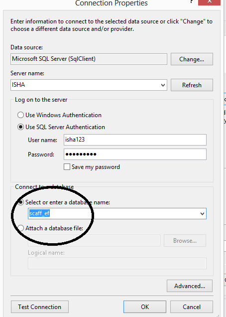 MVC Scaffolding step 4