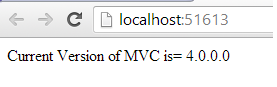 Get Version  in MVC